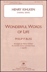 Wonderful Words of Life SATB choral sheet music cover